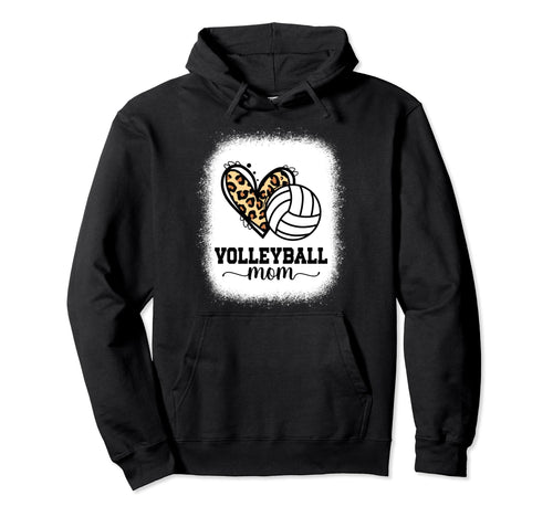Volleyball Games Day Outfit Leopard Hoodie - Aesthetic Graphic for Adults - T-Shirt, Sweatshirt, Hoodie