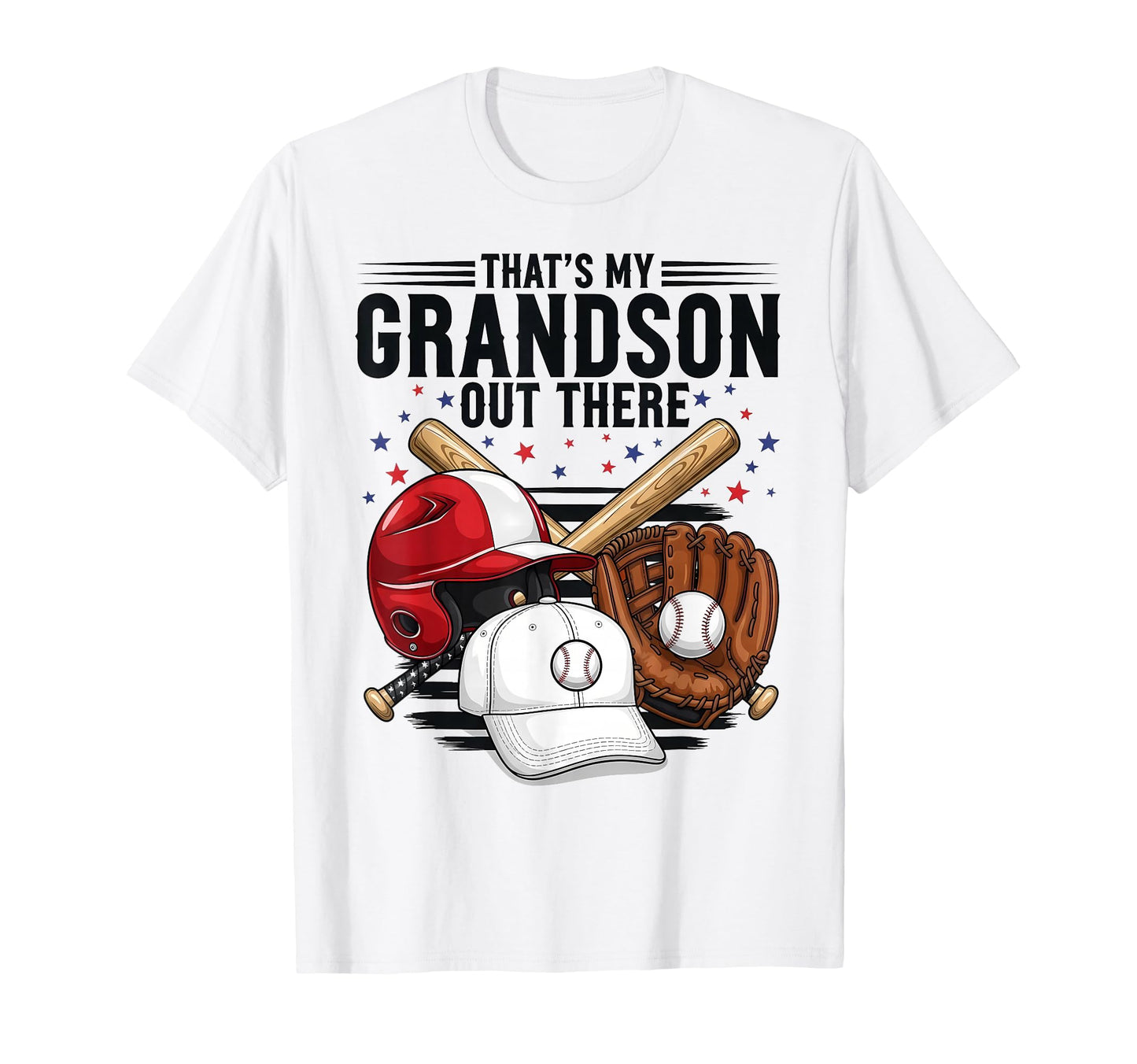 Proud Baseball Grandma Supporting T-Shirt - Fun Novelty Design Unisex - T-Shirt, Sweatshirt, Hoodie