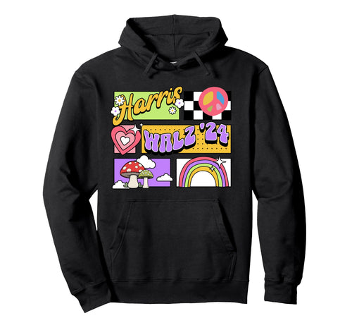 Harris Walz 2024 Preppy Aesthetic Hoodie - Aesthetic Graphic Men Women - T-Shirt, Sweatshirt, Hoodie