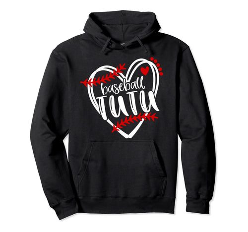 Baseball Tutu Distressed Heart Laces Hoodie - Streetwear Style Unisex - T-Shirt, Sweatshirt, Hoodie