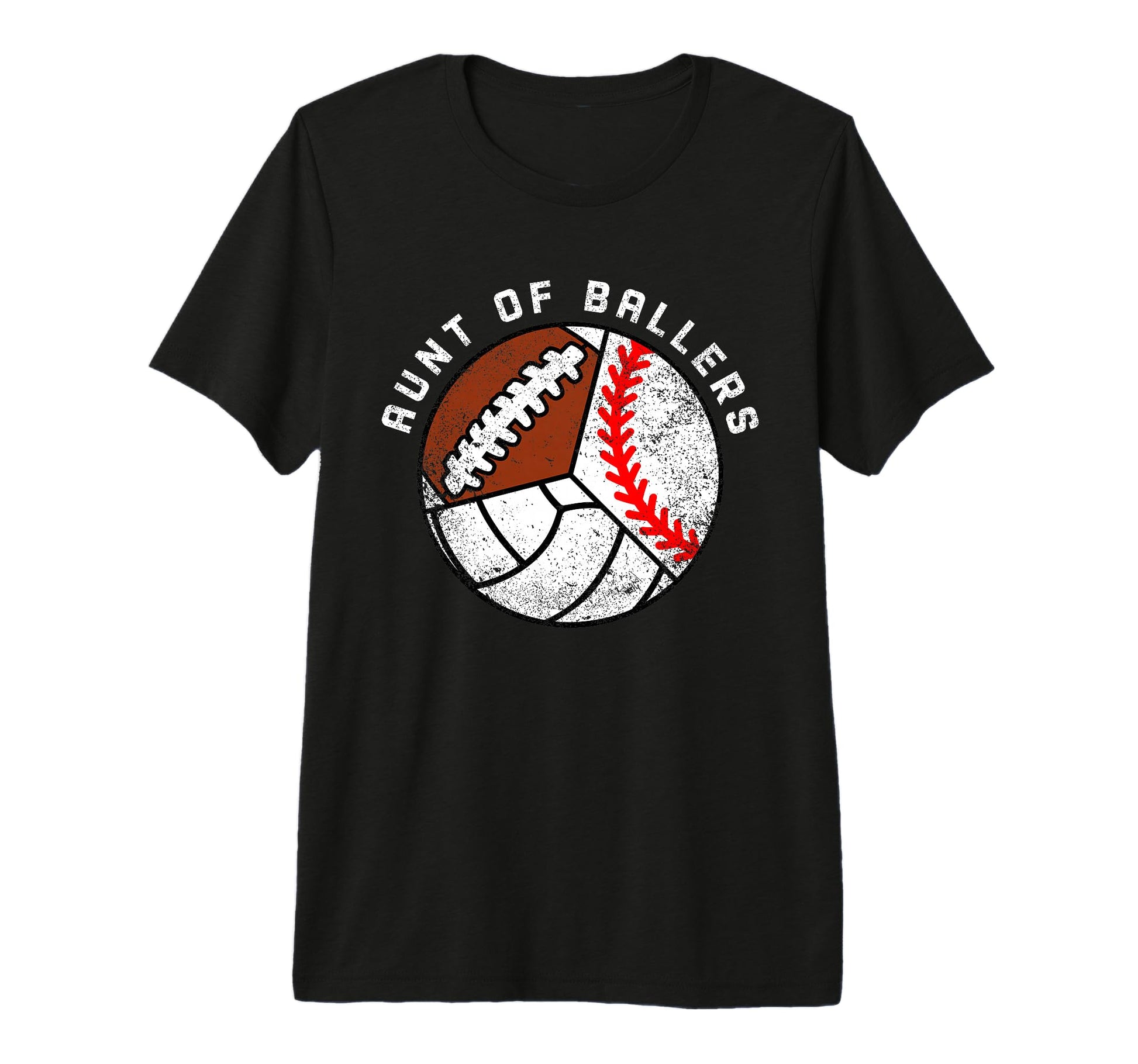 Aunt Ballers Funny Baseball T-Shirt - Fun Novelty Design Men Women - T-Shirt, Sweatshirt, Hoodie
