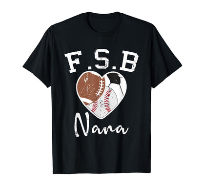 Football Soccer Baseball Nana T-Shirt - Graphic Print for Adults - T-Shirt, Sweatshirt, Hoodie