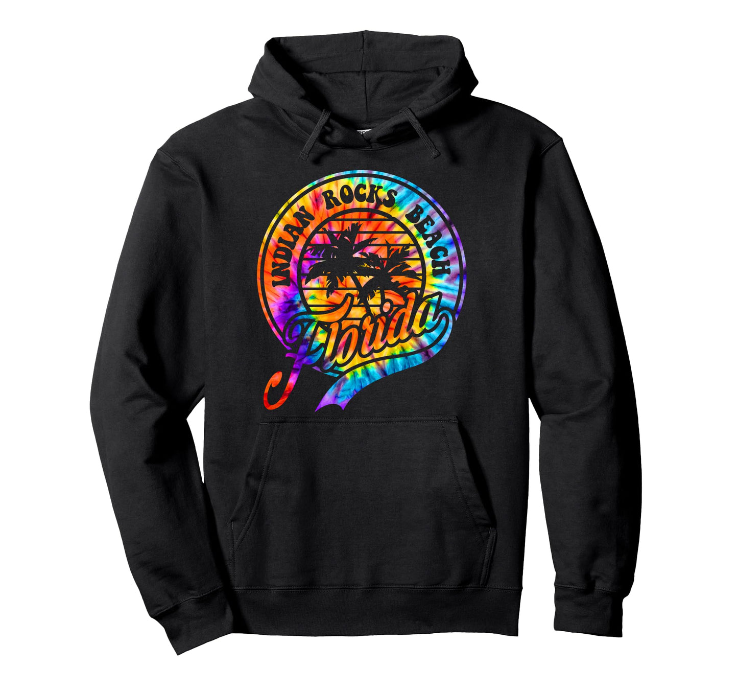 Indian Rocks Beach Florida Tie Dye Hoodie - Novelty Apparel Unisex - T-Shirt, Sweatshirt, Hoodie