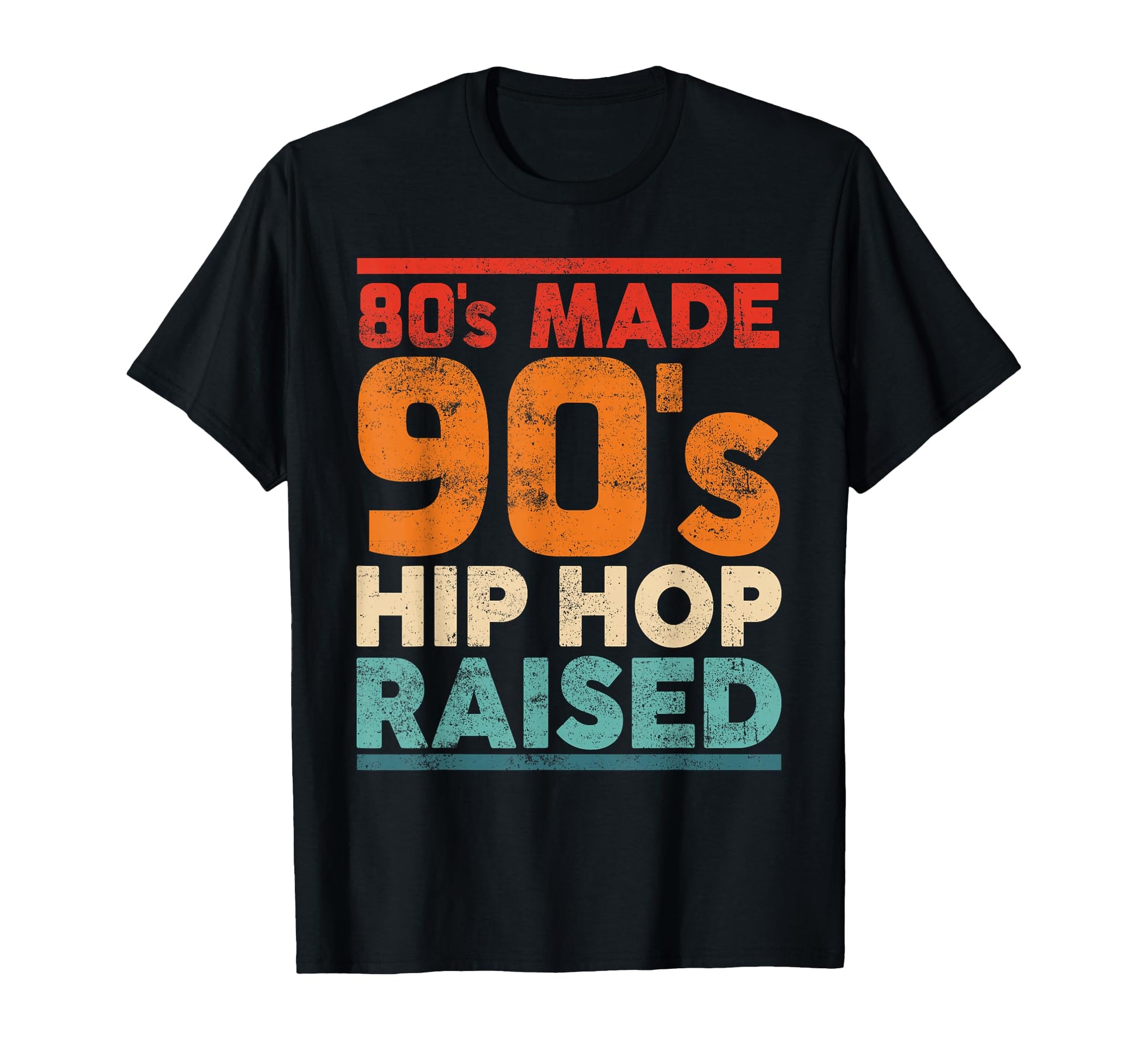 80S Made 90S Hip Hop Raised Old T-Shirt - Minimalist Print for Adults - T-Shirt, Sweatshirt, Hoodie