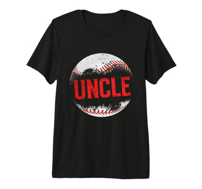 Mens Baseball Uncle Happy T-Shirt - Casual Everyday Wear for Adults - T-Shirt, Sweatshirt, Hoodie