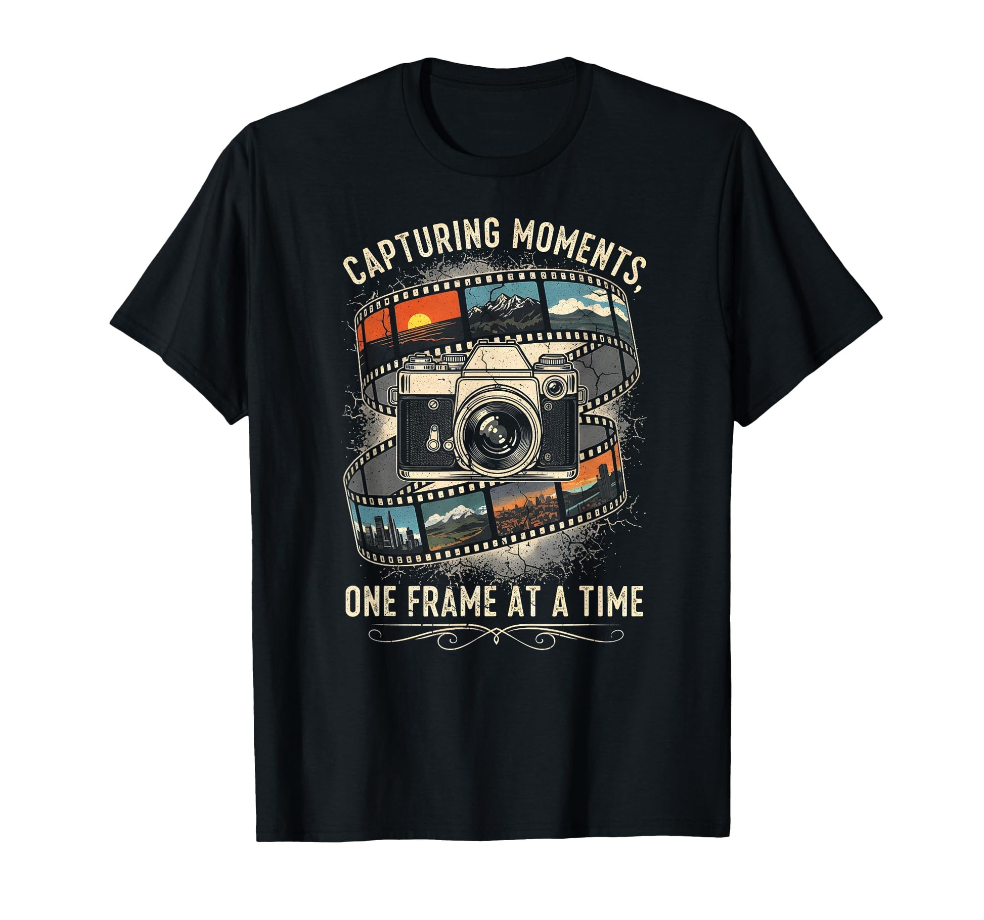 Camera Photographer Capture Moments T-Shirt - Unique Graphic Unisex - T-Shirt, Sweatshirt, Hoodie