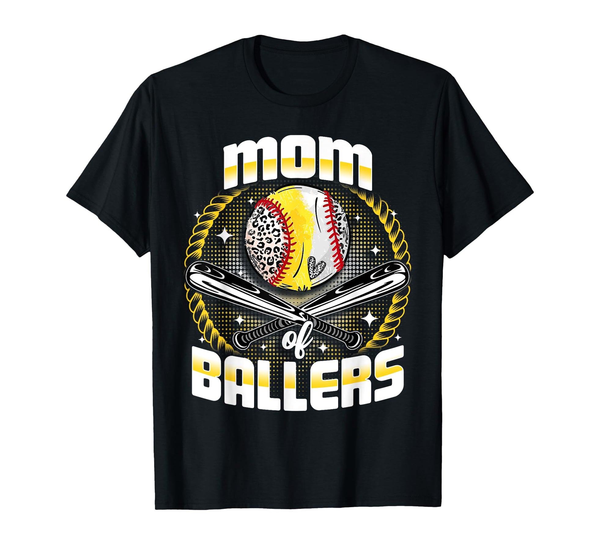 Baseball Softball Mom Ballers T-Shirt - Minimalist Print for Adults - T-Shirt, Sweatshirt, Hoodie