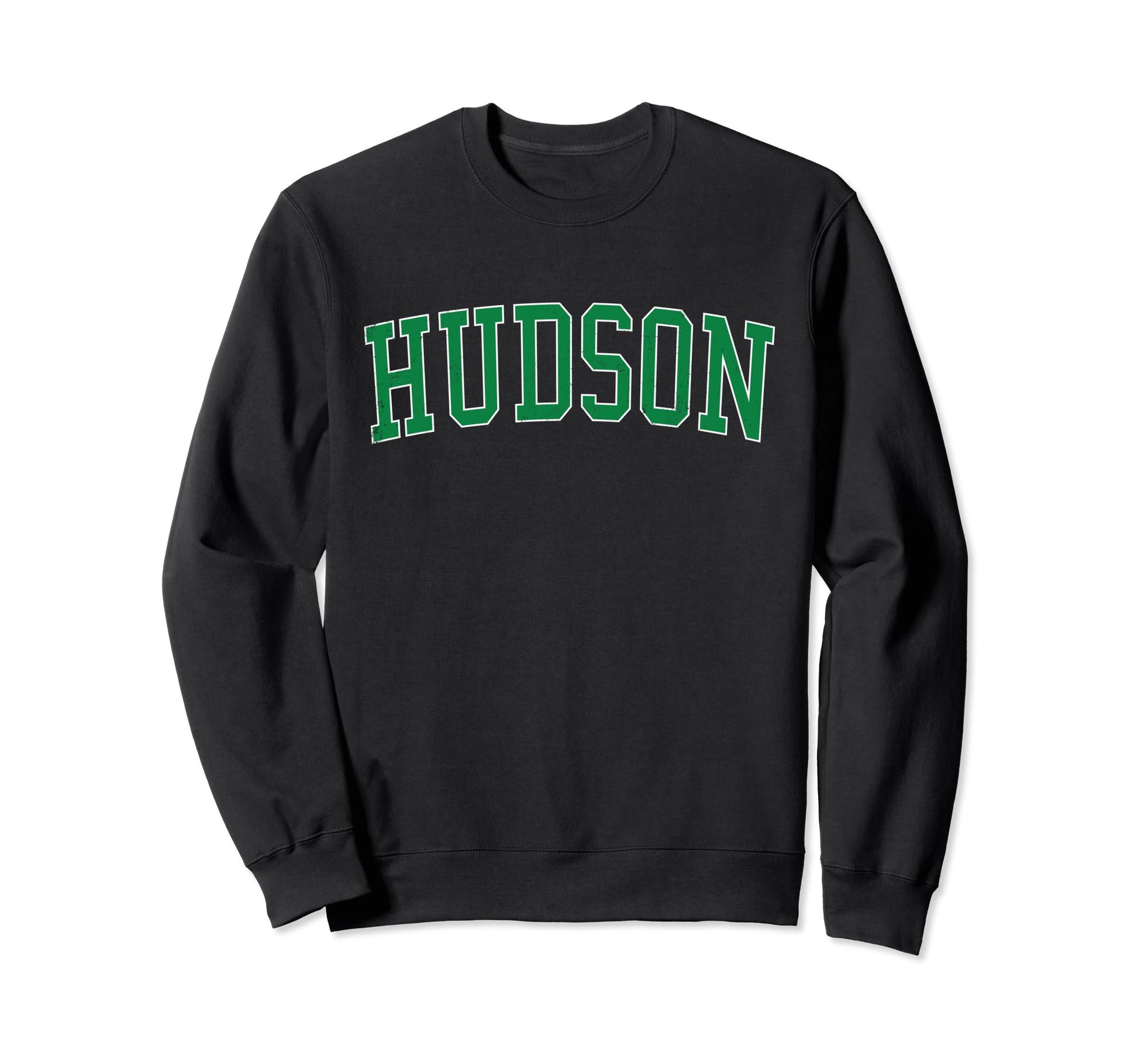 Hudson Fl Distressed Green Sweatshirt - Aesthetic Graphic for Adults - T-Shirt, Sweatshirt, Hoodie