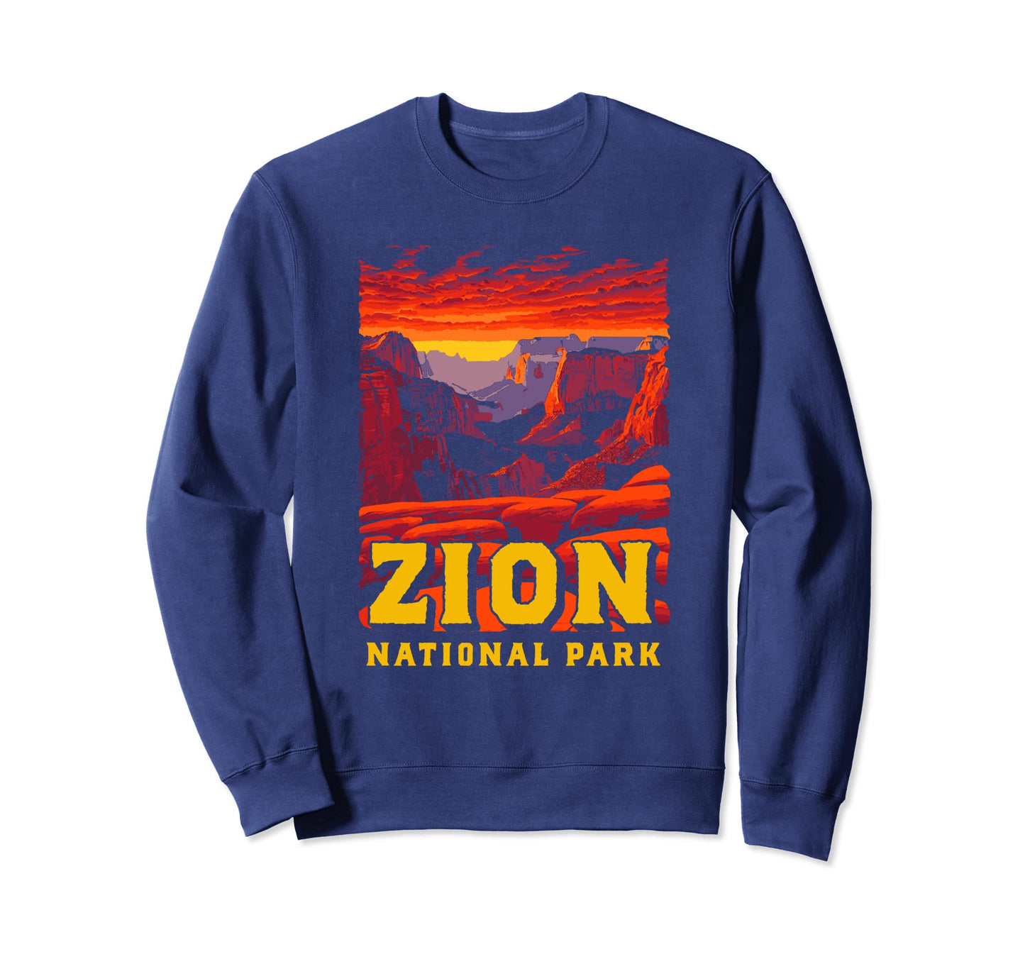 Zion National Park Canyon Sweatshirt - Aesthetic Graphic Men Women - T-Shirt, Sweatshirt, Hoodie