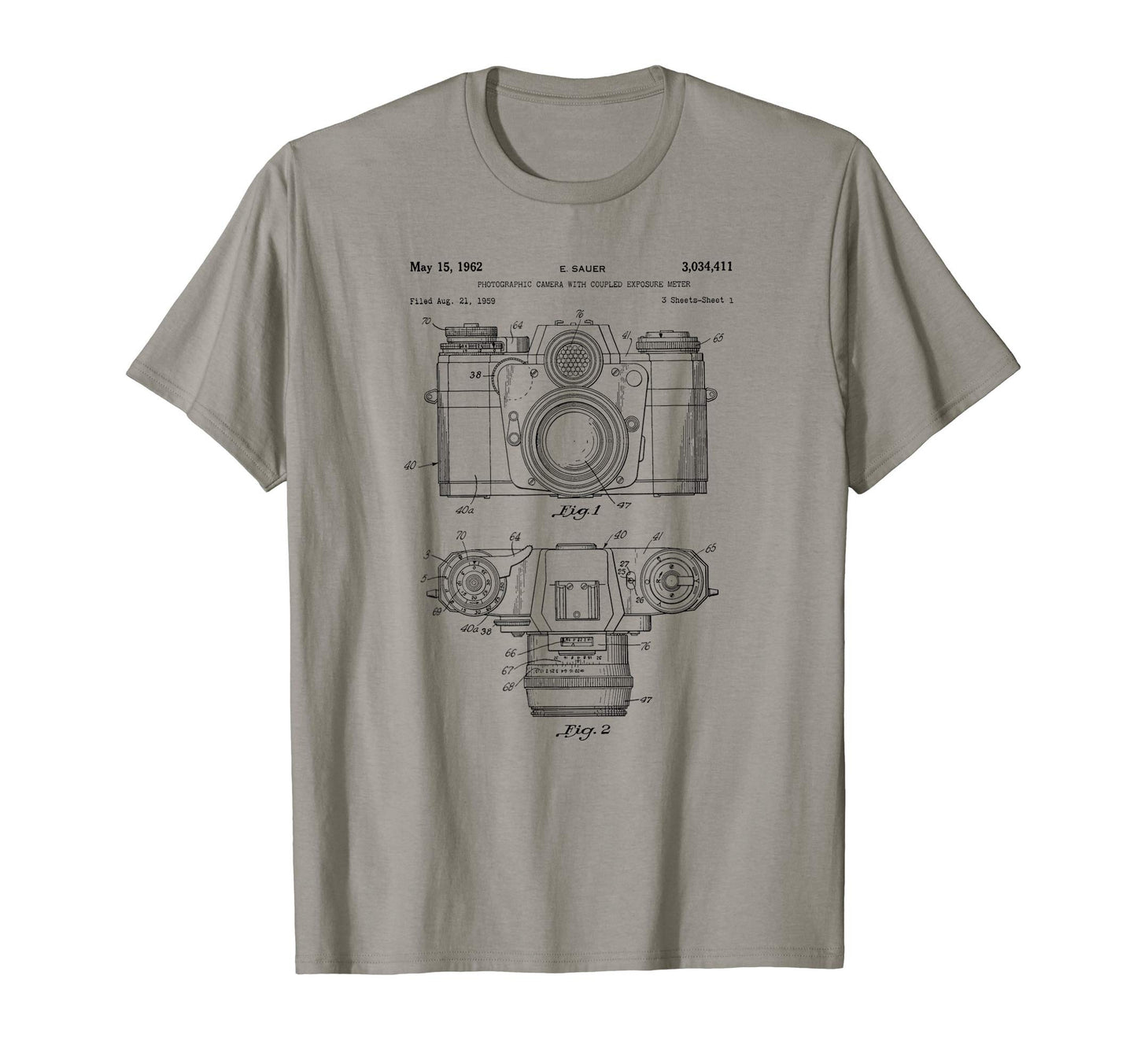 Patent 1962 Camera Photographer Gift T-Shirt - Aesthetic Graphic for Adults - T-Shirt, Sweatshirt, Hoodie