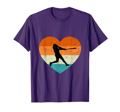 Baseball Lovers Heart Love Valentines T-Shirt - Unique Graphic for Adults - T-Shirt, Sweatshirt, Hoodie