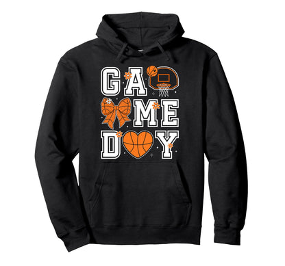 Coquette Bow Game Day Mom Mama Hoodie - Casual Everyday Wear for Adults - T-Shirt, Sweatshirt, Hoodie