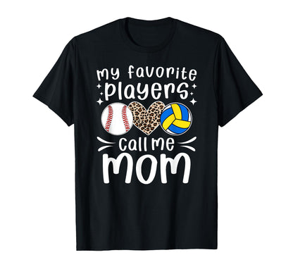 My Favorite Players Call Me Mom T-Shirt - Aesthetic Graphic Unisex - T-Shirt, Sweatshirt, Hoodie