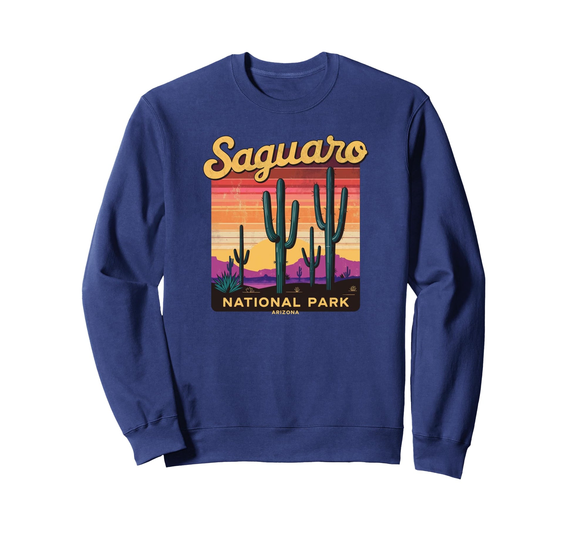 Saguaro National Park Sunset Sweatshirt - Fun Novelty Design Unisex - T-Shirt, Sweatshirt, Hoodie