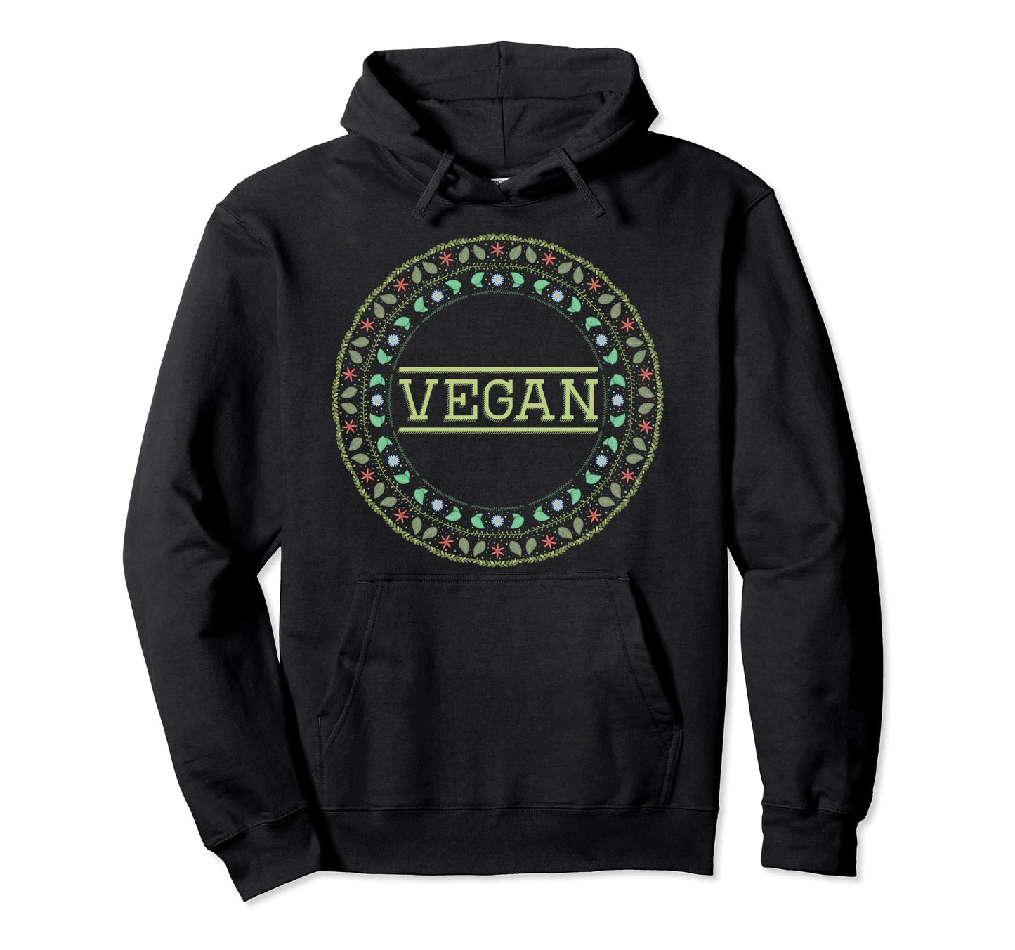 Vegan Peace Love Hoodie - Novelty Apparel Men Women - T-Shirt, Sweatshirt, Hoodie