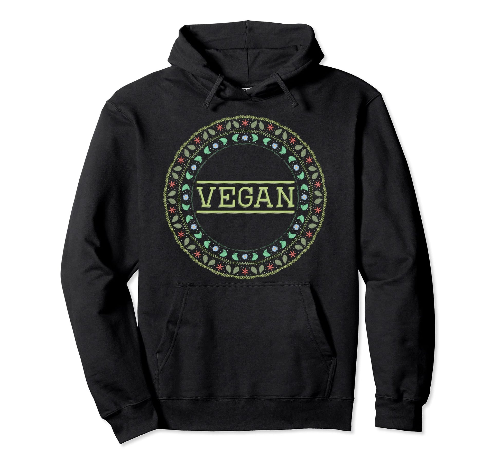 Vegan Peace Love Hoodie - Novelty Apparel Men Women - T-Shirt, Sweatshirt, Hoodie