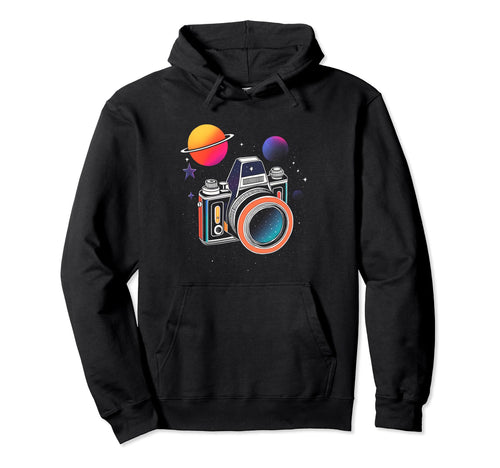 Photography Galaxy Cosmic Camera Hoodie - Aesthetic Graphic Men Women - T-Shirt, Sweatshirt, Hoodie