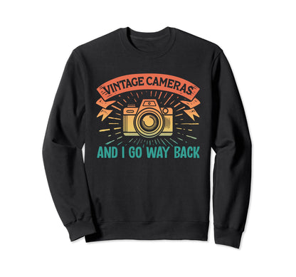 Shutterbug Spirit Cameras And I Go Sweatshirt - Aesthetic Graphic Unisex - T-Shirt, Sweatshirt, Hoodie