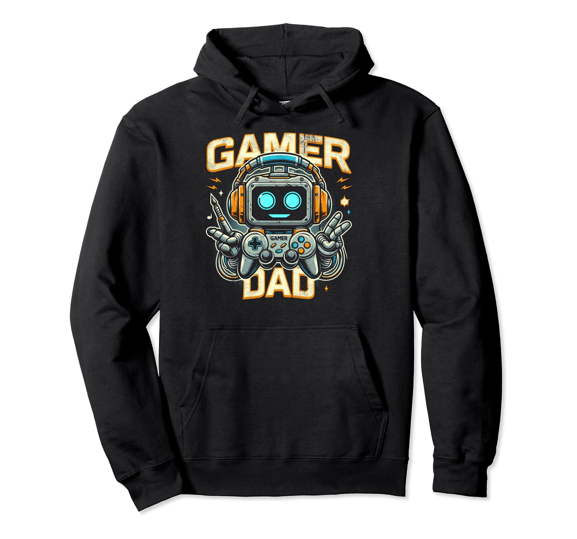 Gamer Dad Game Controller Gaming Video Hoodie - Novelty Apparel Unisex - T-Shirt, Sweatshirt, Hoodie