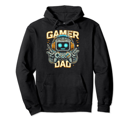Gamer Dad Game Controller Gaming Video Hoodie - Novelty Apparel Unisex - T-Shirt, Sweatshirt, Hoodie