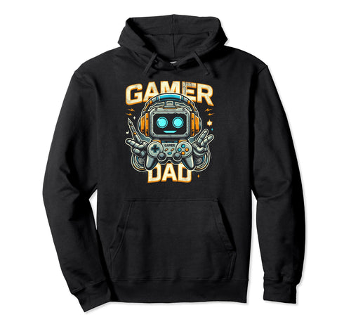 Gamer Dad Game Controller Gaming Video Hoodie - Novelty Apparel Unisex - T-Shirt, Sweatshirt, Hoodie
