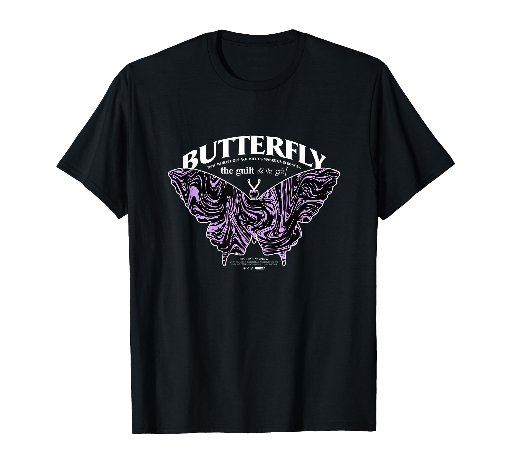 Butterfly Y2K Grunge Aesthetic T-Shirt - Minimalist Print Unisex - T-Shirt, Sweatshirt, Hoodie