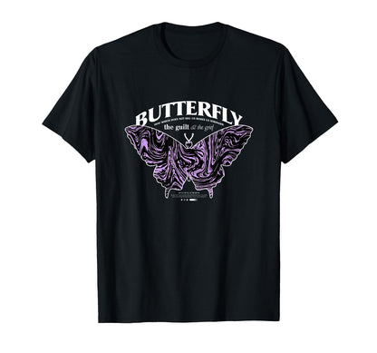 Butterfly Y2K Grunge Aesthetic T-Shirt - Minimalist Print Unisex - T-Shirt, Sweatshirt, Hoodie