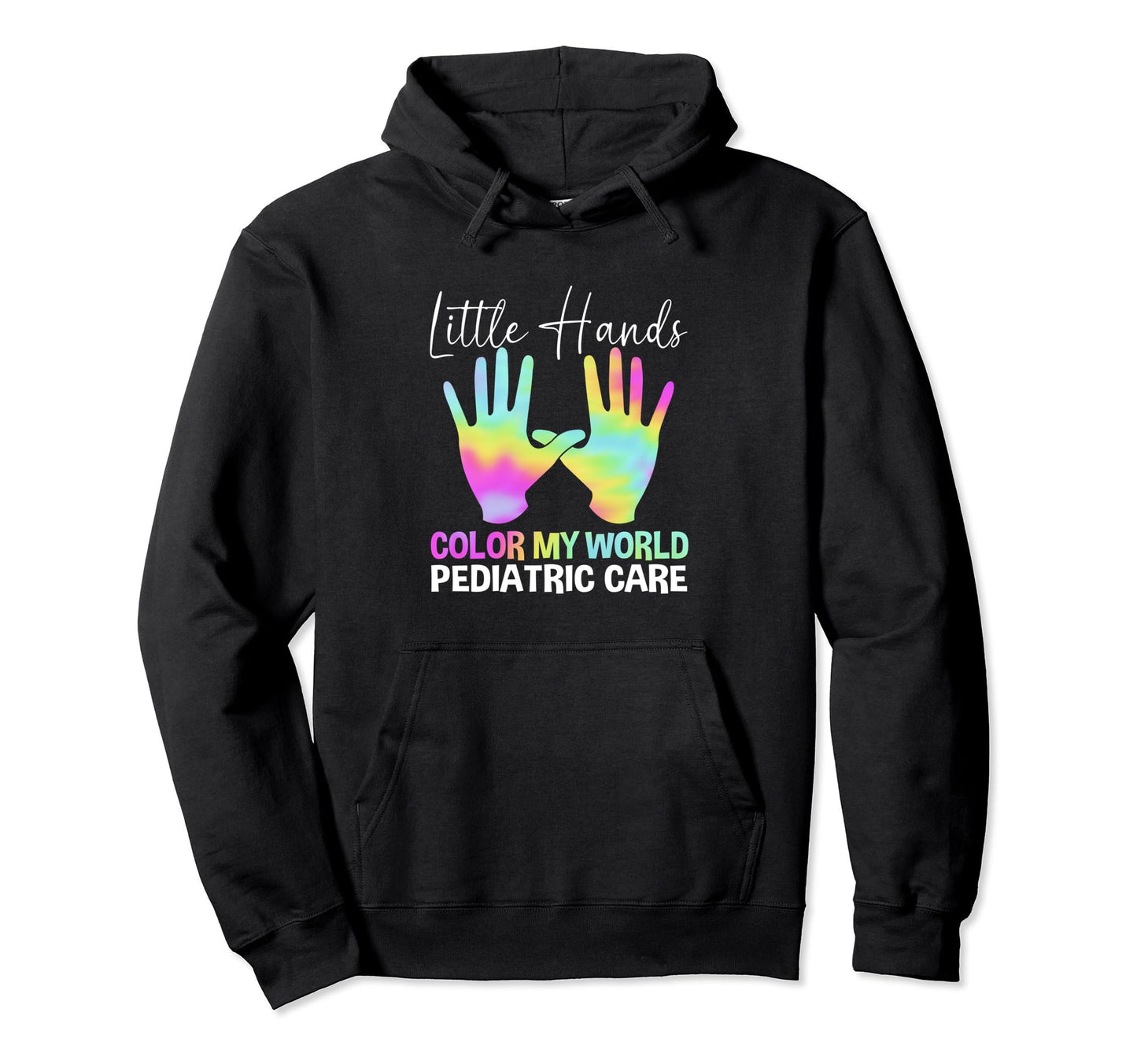 Rainbow Pediatric Oncology Little Hands Hoodie - Trendy Graphic Unisex - T-Shirt, Sweatshirt, Hoodie