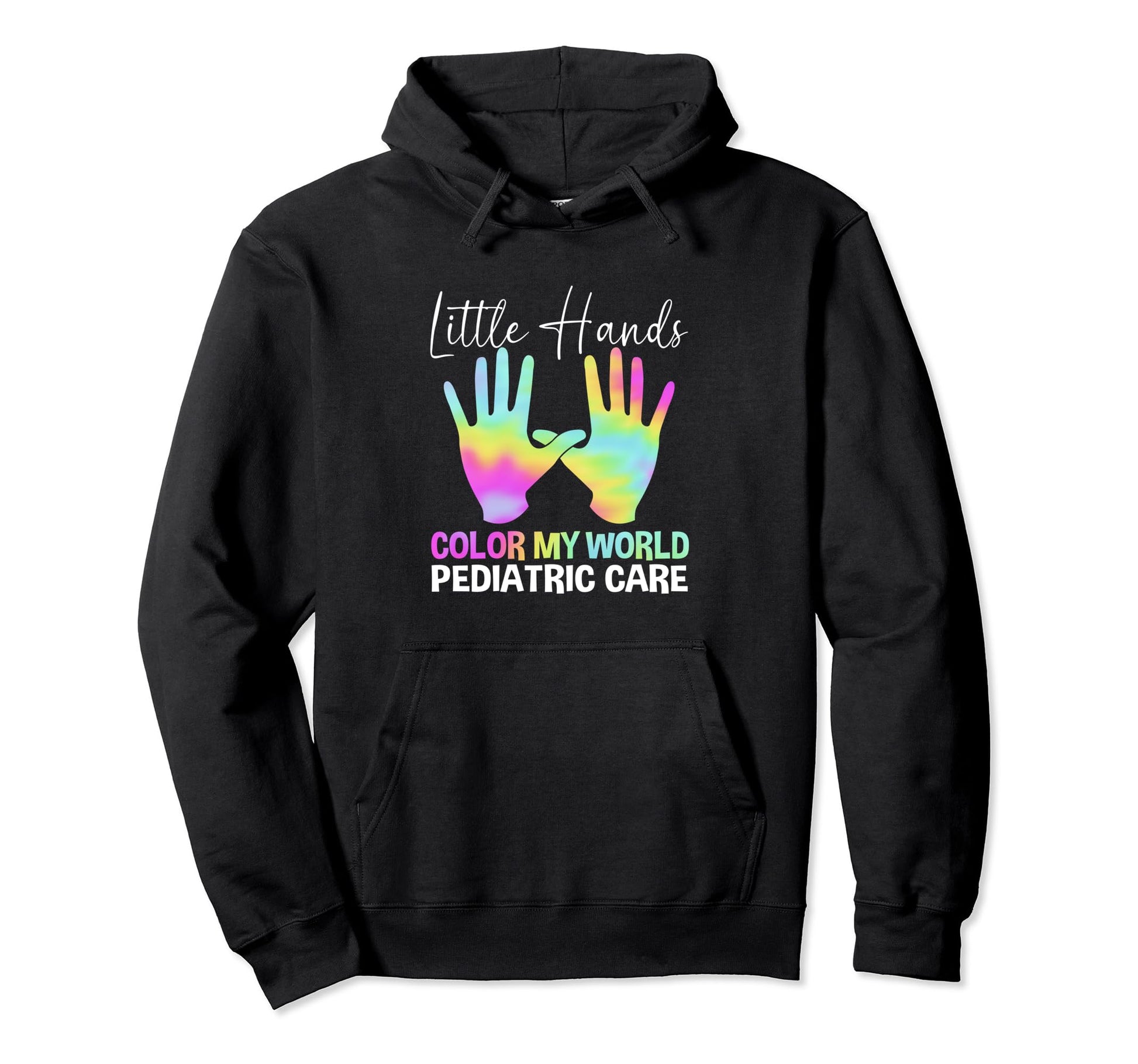 Rainbow Pediatric Oncology Little Hands Hoodie - Trendy Graphic Unisex - T-Shirt, Sweatshirt, Hoodie