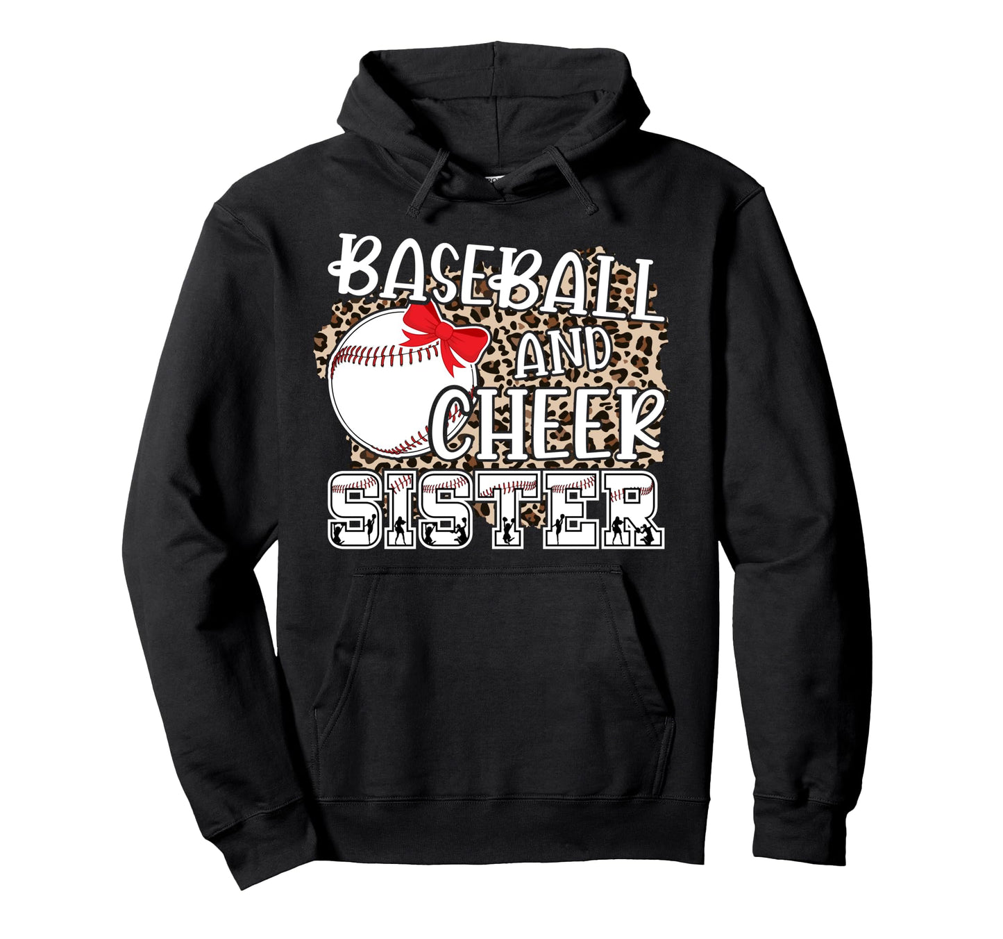 Baseball And Cheer Sister Baseball Hoodie - Graphic Print Men Women - T-Shirt, Sweatshirt, Hoodie