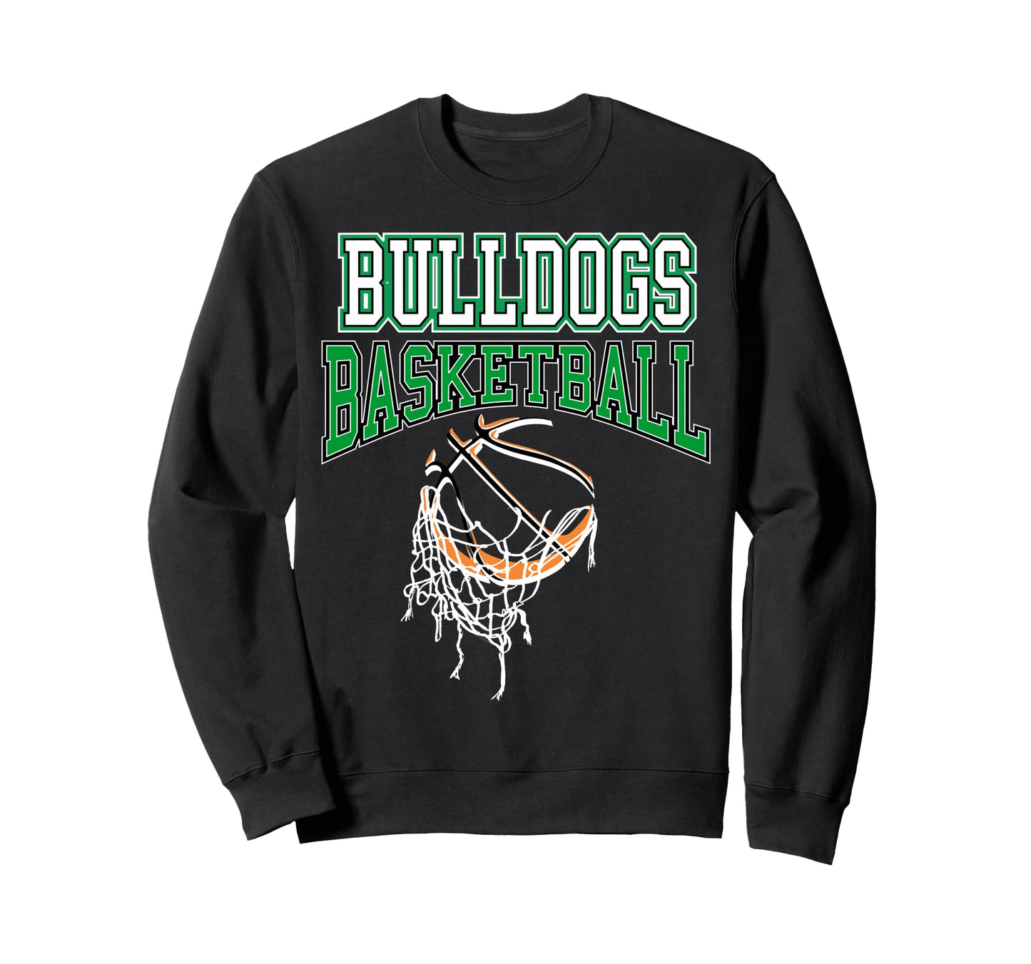 Bulldogs Basketball Mom Game Day Sweatshirt - Custom Art Print for Adults - T-Shirt, Sweatshirt, Hoodie