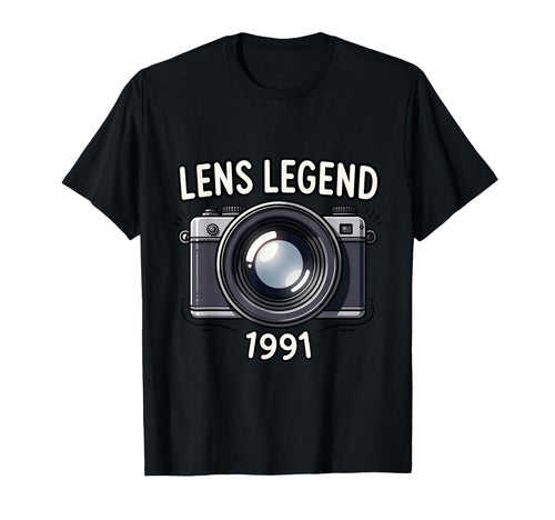 Camera Photography Enthusiast 1991 T-Shirt - Novelty Apparel Unisex - T-Shirt, Sweatshirt, Hoodie