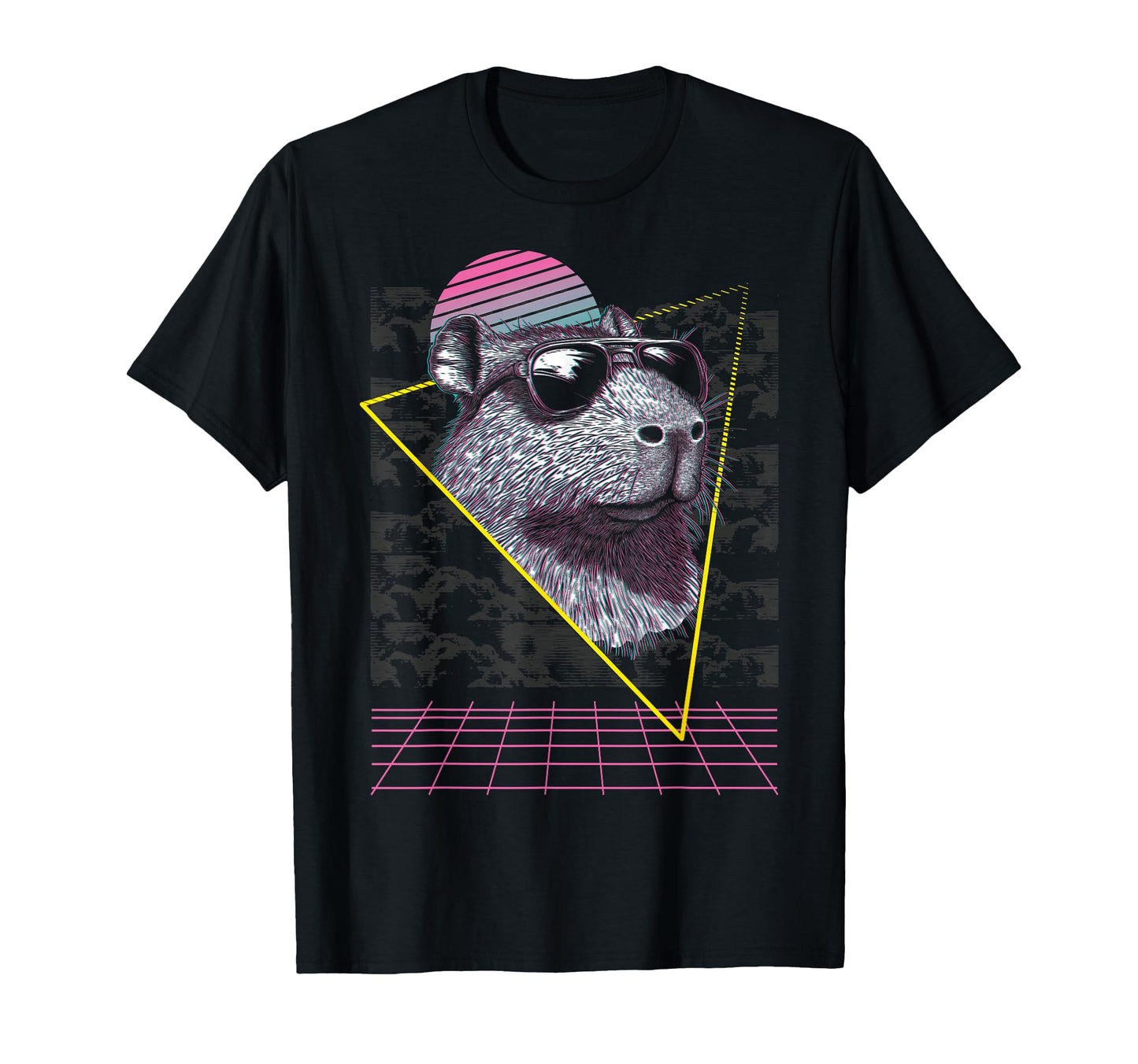 Capybara Capibara Sunglasses T-Shirt - Aesthetic Graphic Men Women - T-Shirt, Sweatshirt, Hoodie