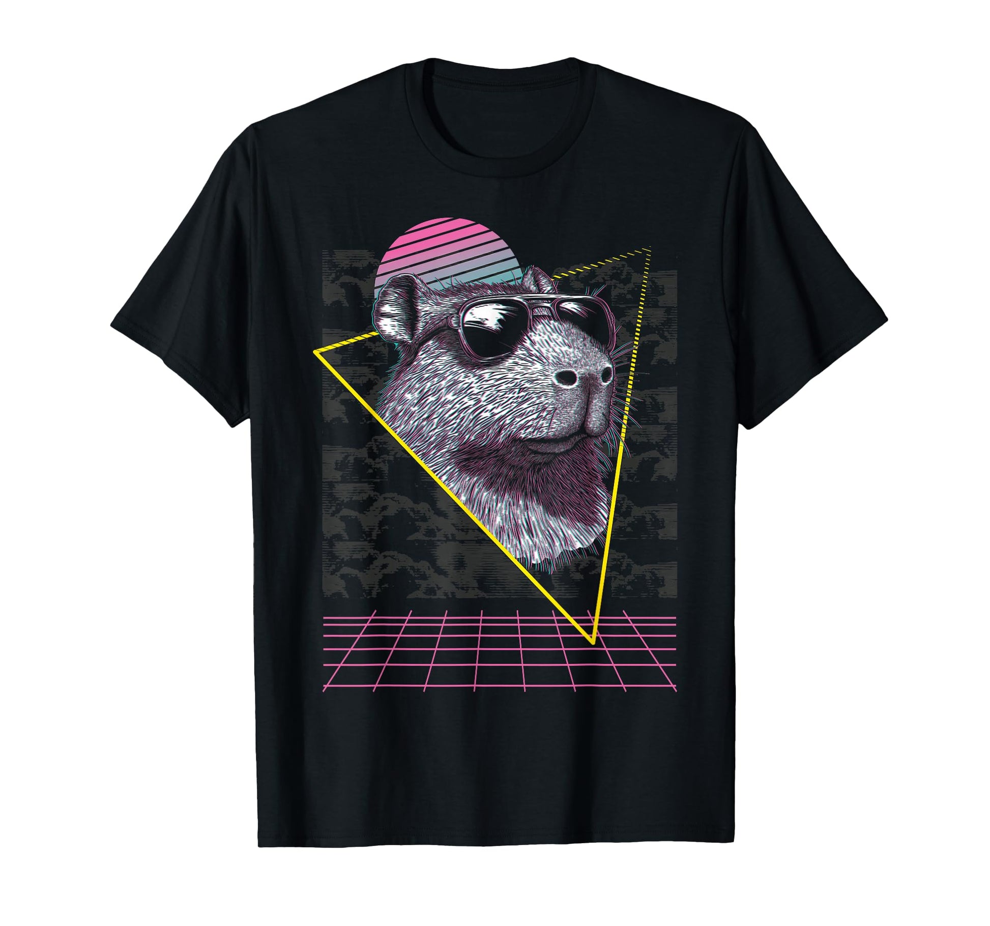 Capybara Capibara Sunglasses T-Shirt - Aesthetic Graphic Men Women - T-Shirt, Sweatshirt, Hoodie