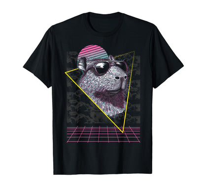 Capybara Capibara Sunglasses T-Shirt - Aesthetic Graphic Men Women - T-Shirt, Sweatshirt, Hoodie