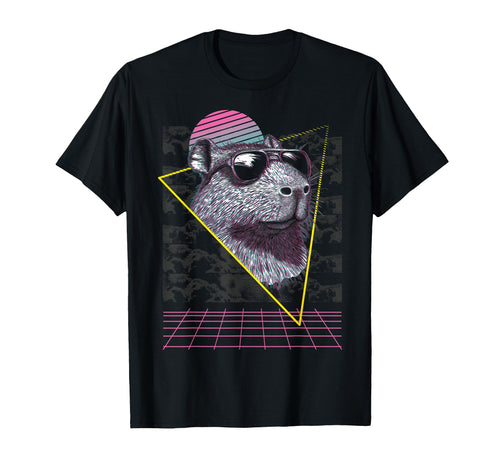 Capybara Capibara Sunglasses T-Shirt - Aesthetic Graphic Men Women - T-Shirt, Sweatshirt, Hoodie