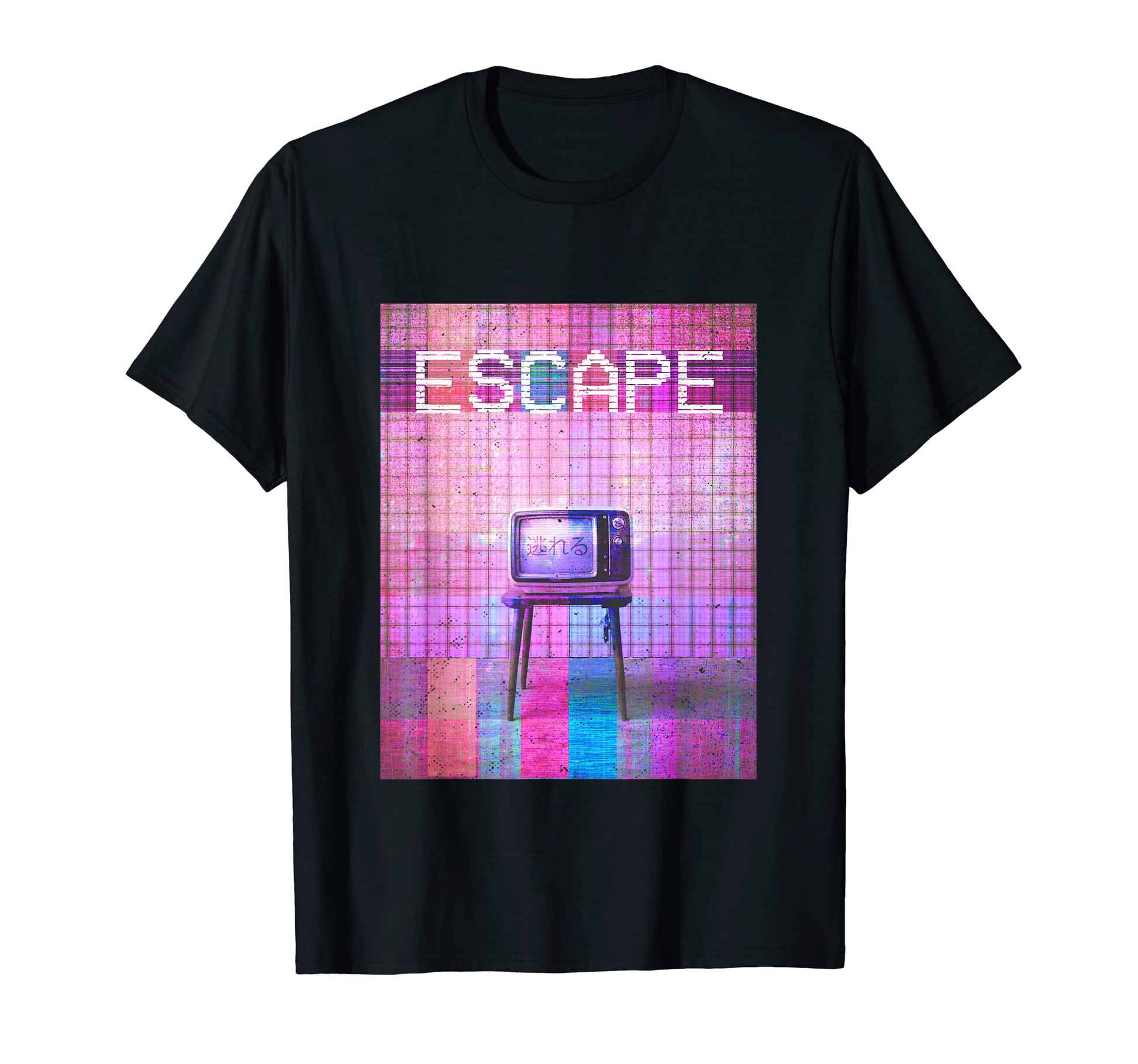 Escape Tv Spruch Vaporwave Aesthetic T-Shirt - Minimalist Print for Adults - T-Shirt, Sweatshirt, Hoodie