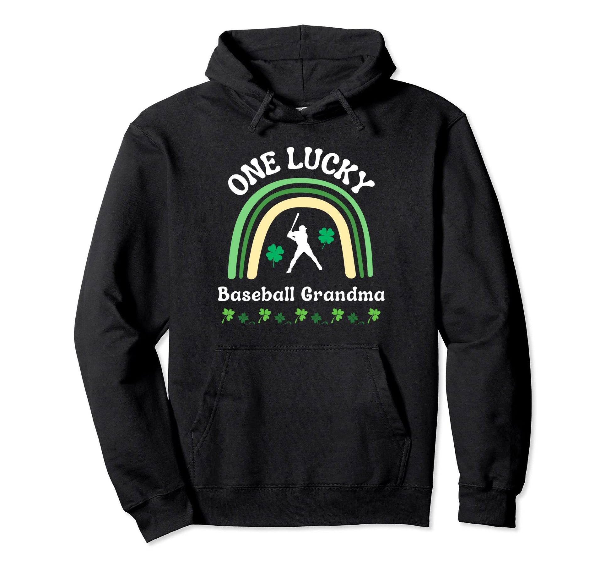 Baseball Grandma St Patricks Day Irish Hoodie - Unique Graphic Unisex - T-Shirt, Sweatshirt, Hoodie