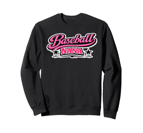 Baseball Nana Game Day Script Sweatshirt - Minimalist Print Men Women - T-Shirt, Sweatshirt, Hoodie