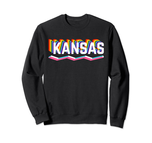Kansas Pride Lgbtq Gay Pride Sweatshirt - Fun Novelty Design for Adults - T-Shirt, Sweatshirt, Hoodie