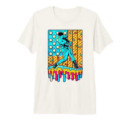 4Th July Ice Cream Drip Usa Flag T-Shirt - Graphic Print Men Women - T-Shirt, Sweatshirt, Hoodie