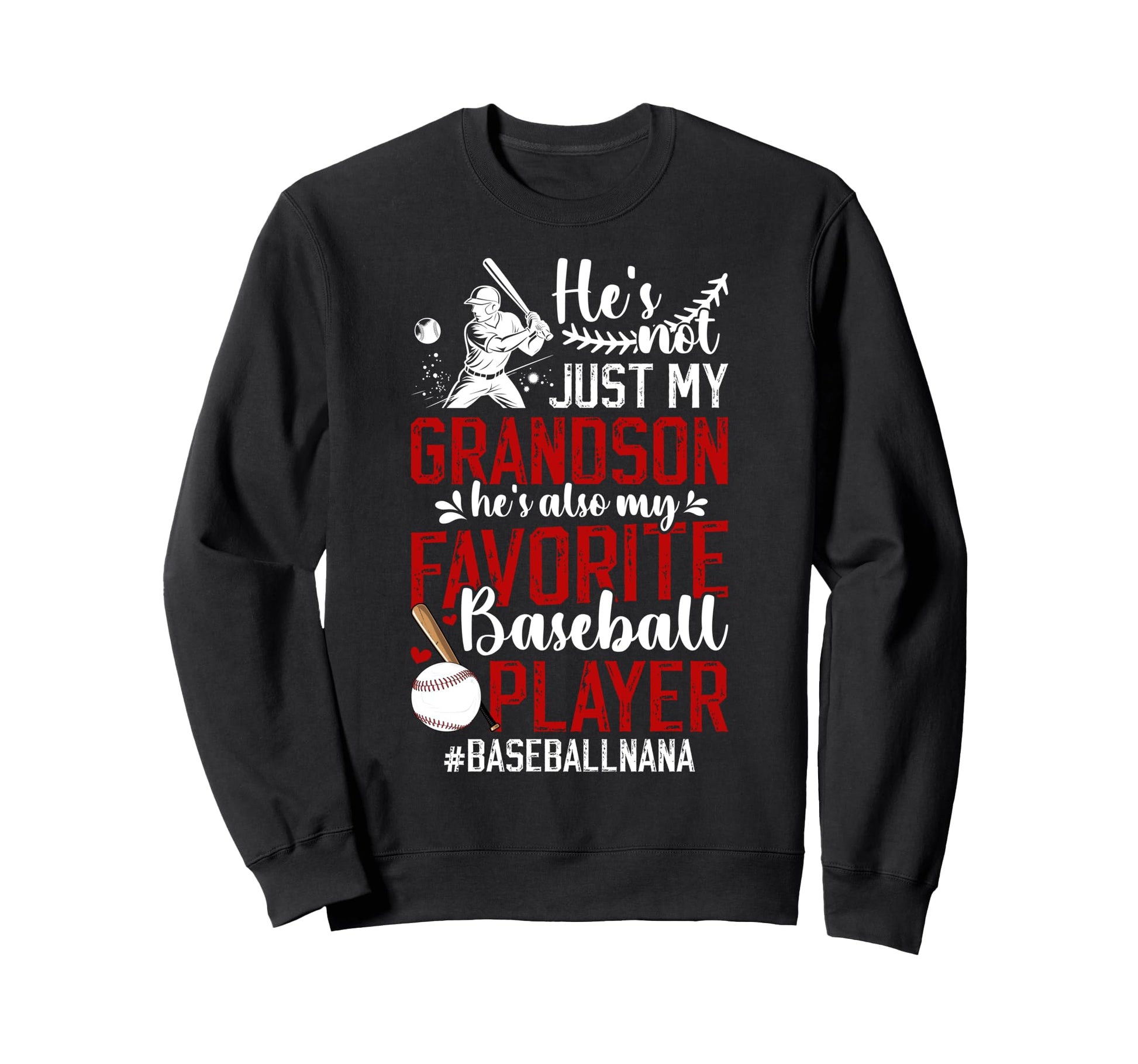 Proud Baseball Nana Grandma Nana Sweatshirt - Trendy Graphic for Adults - T-Shirt, Sweatshirt, Hoodie