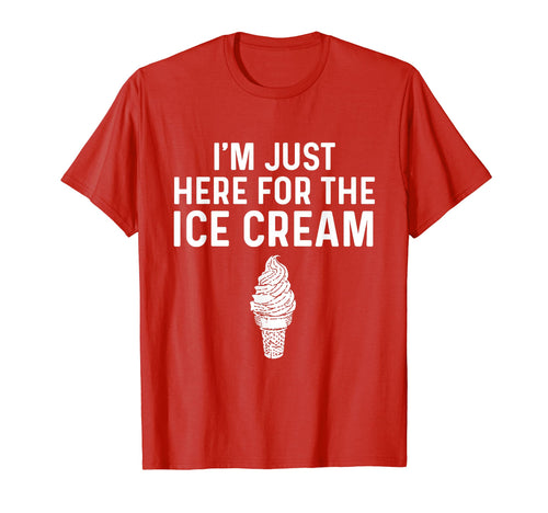 Im Just Here Ice Cream Baseball T-Shirt - Streetwear Style Men Women - T-Shirt, Sweatshirt, Hoodie