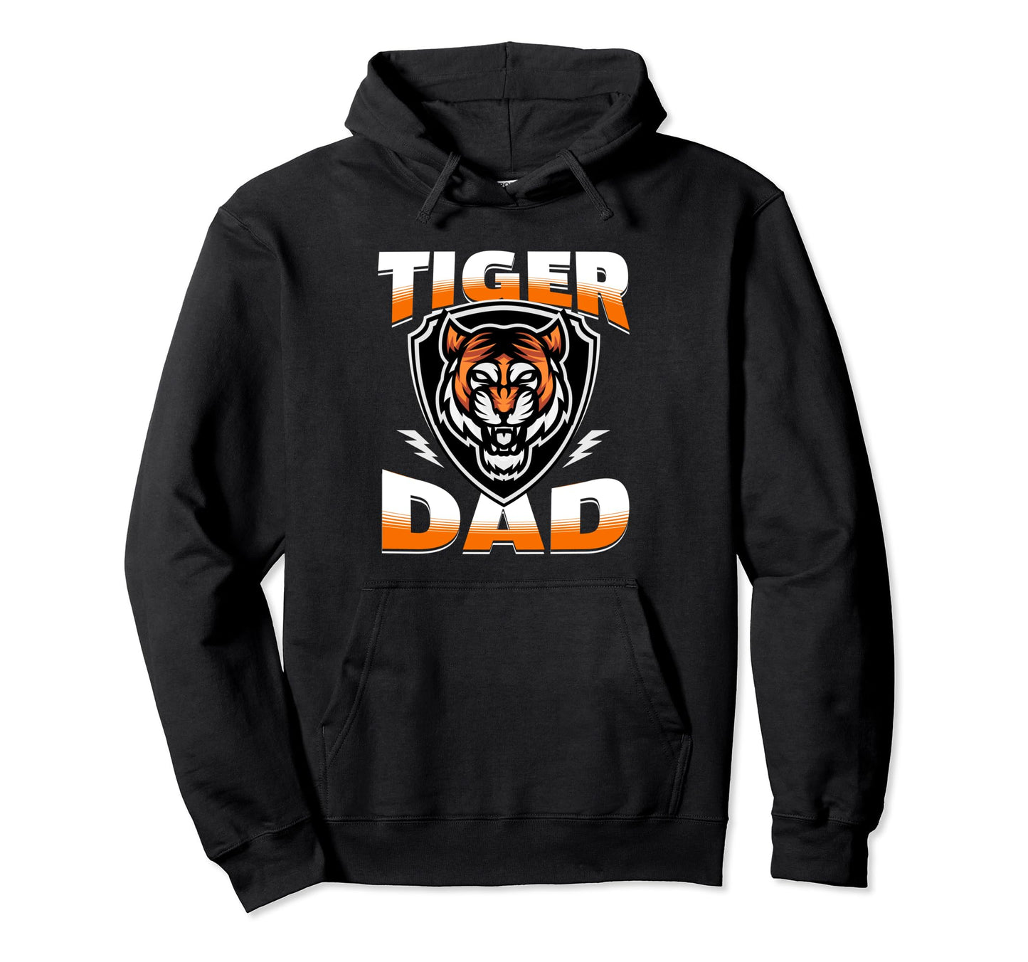 Tiger Dad Game Day Dad Tigers Mascot Hoodie - Graphic Print Unisex - T-Shirt, Sweatshirt, Hoodie