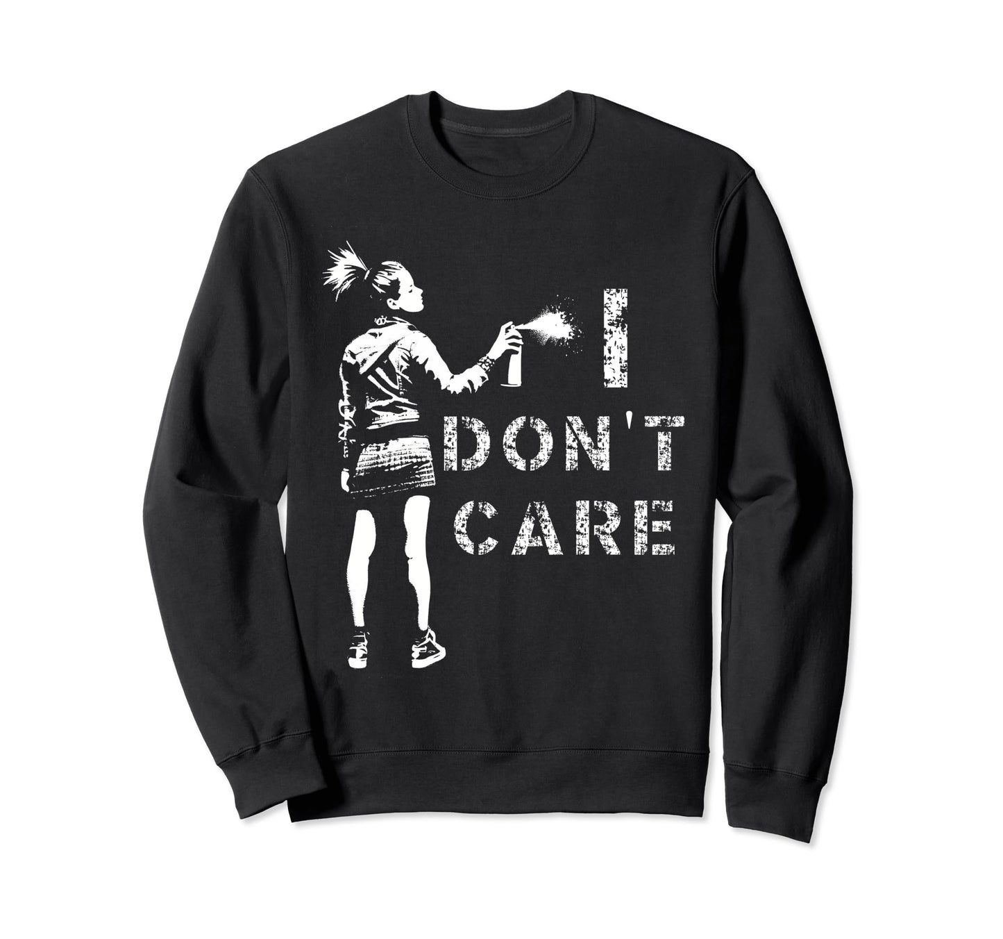 Sarcastic I Dont Care Grunge 90S Sweatshirt - Streetwear Style Men Women - T-Shirt, Sweatshirt, Hoodie