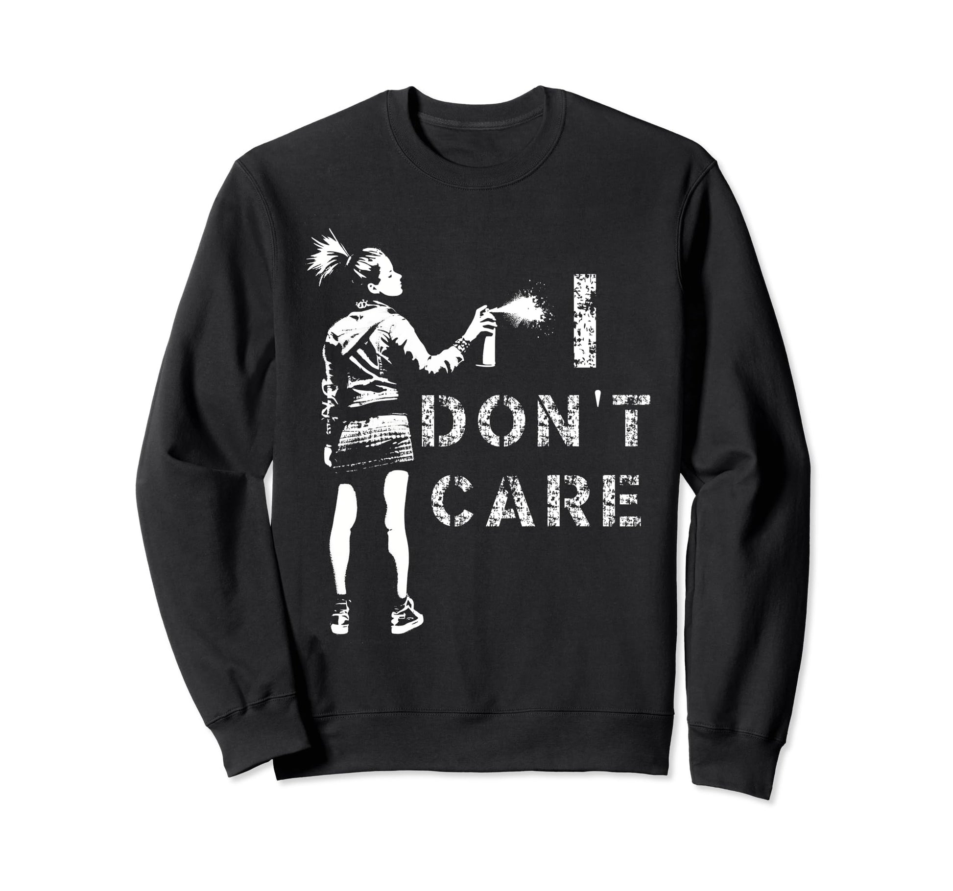 Sarcastic I Dont Care Grunge 90S Sweatshirt - Streetwear Style Men Women - T-Shirt, Sweatshirt, Hoodie