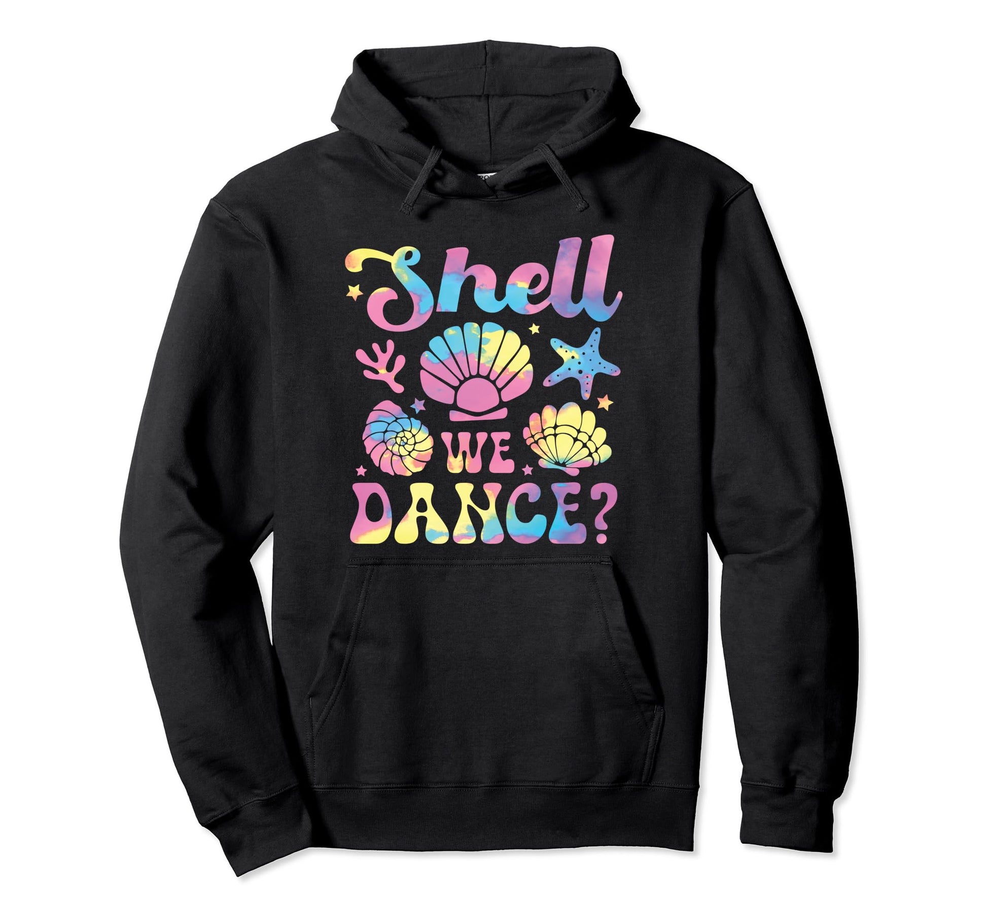 Shell We Dance Boho Seashell Starfish Beach Hoodie - Trendy Graphic Unisex - T-Shirt, Sweatshirt, Hoodie