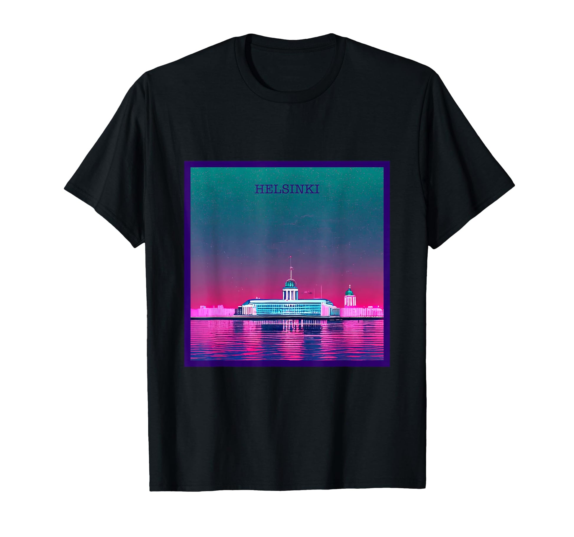 Vaporwave City Hongkong Aesthetic Purple T-Shirt - Novelty Apparel Unisex - T-Shirt, Sweatshirt, Hoodie