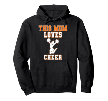 This Mom Loves Cheer Game Day Sports Hoodie - Minimalist Print for Adults - T-Shirt, Sweatshirt, Hoodie