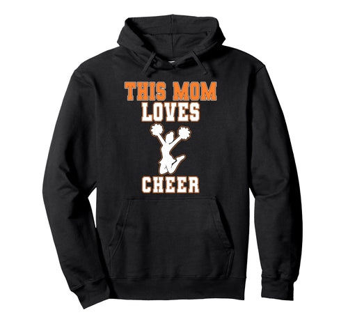 This Mom Loves Cheer Game Day Sports Hoodie - Minimalist Print for Adults - T-Shirt, Sweatshirt, Hoodie